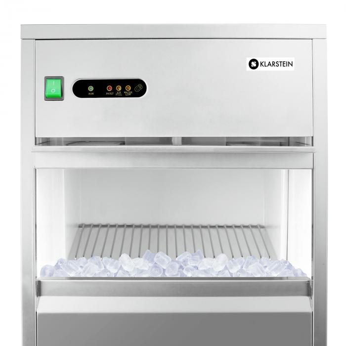 LEEVOT Macchina Ghiaccio Professionale 45kg/24h | Produzione Cubetti In 15 Min | Acciaio Inox | Per Bar, Casa - Foto 6